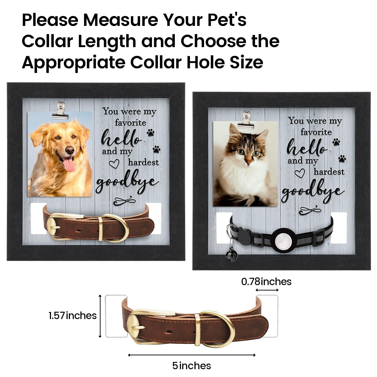 Pet Memorial Gifts for Dogs Cats, Pet Memorial Frame, Loss of Dog Sympathy Gi…