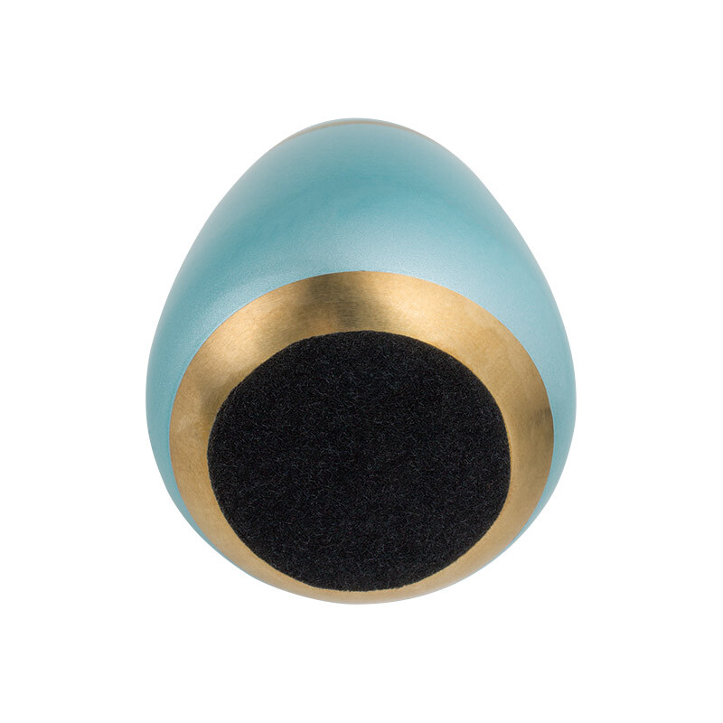 Pallet Egg Navy Blue Small Keepsake Urn for Human Ashes Brass