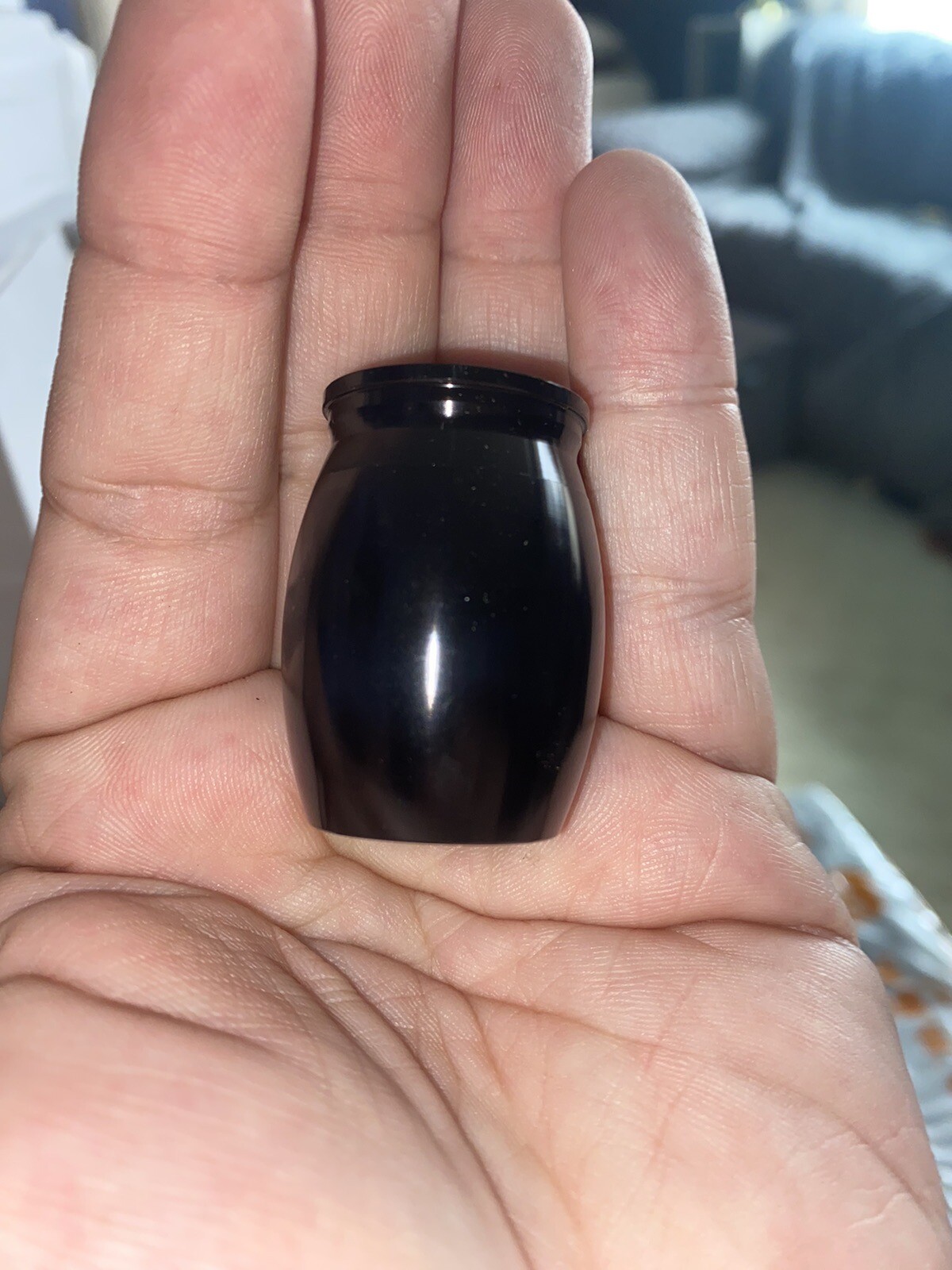 Black Steel Mini Memorial Cremation Keepsake Urns For Pet Dogs Cats Ashes Small