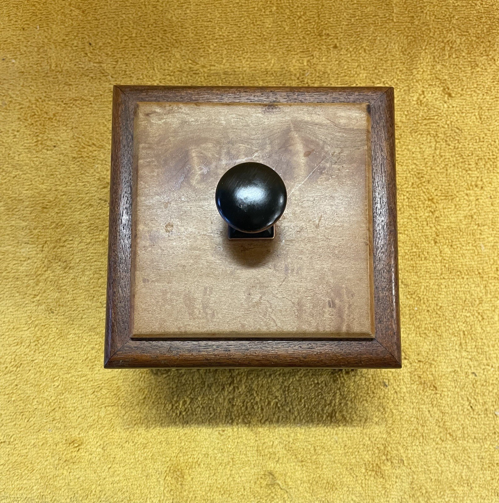 All wood box pet urn cedar size 6”x6”x6”