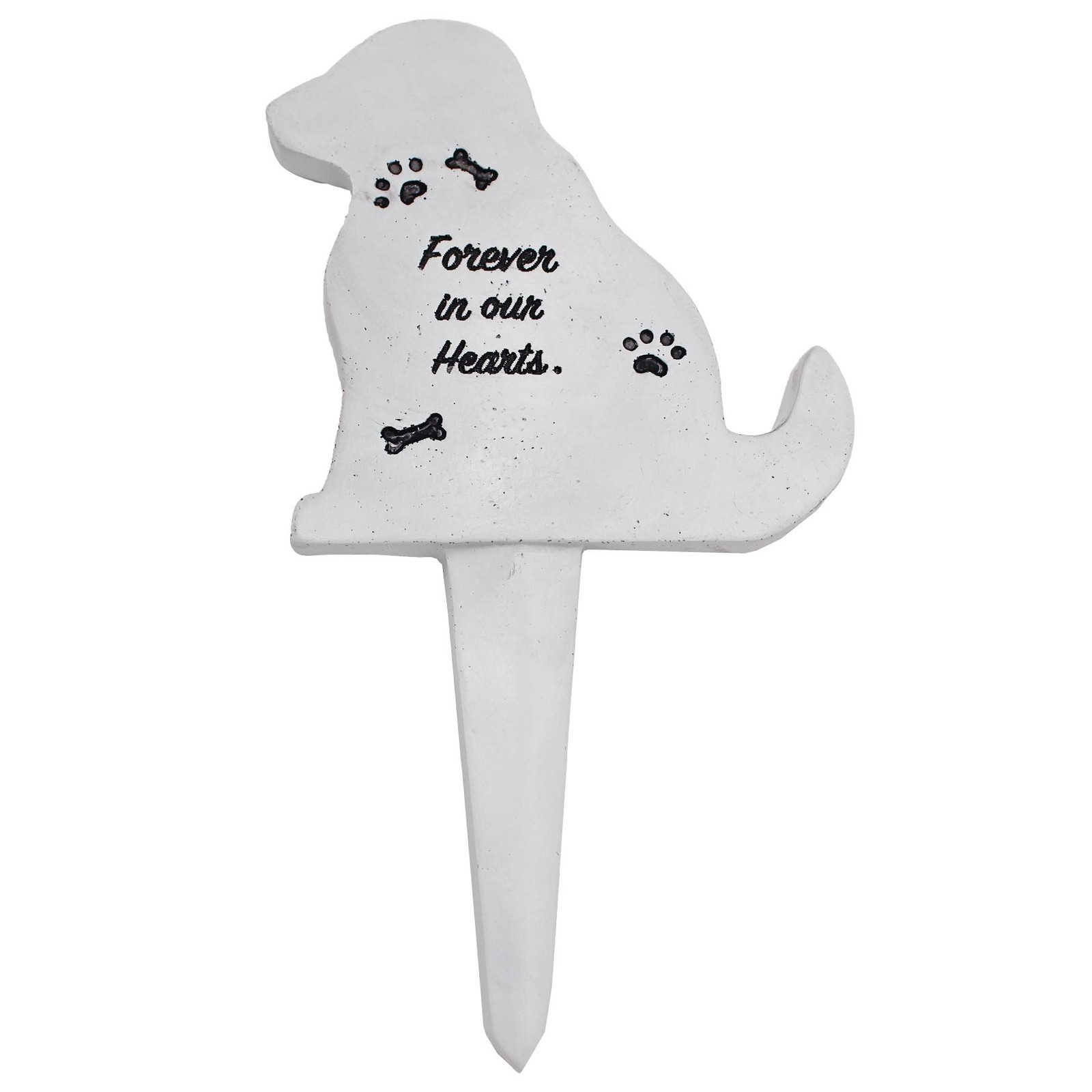 Memorial Graveside Pet Stake 20cm Grey Plaque – Dog