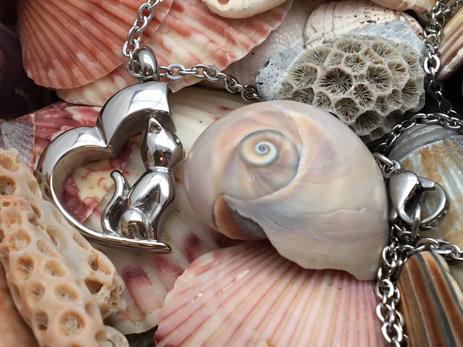 Cat Cremation Necklace Jewelry Pendant Urn for Ashes Kitty In My Heart Memorial