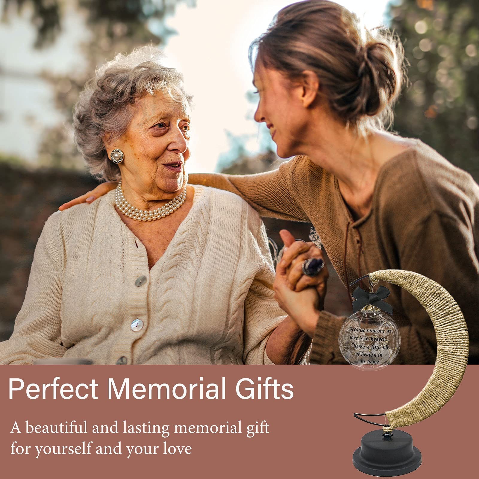 Besoamo Memorial Moon Lamp, Sympathy Gifts for Loss of Mom Father Loved One, …
