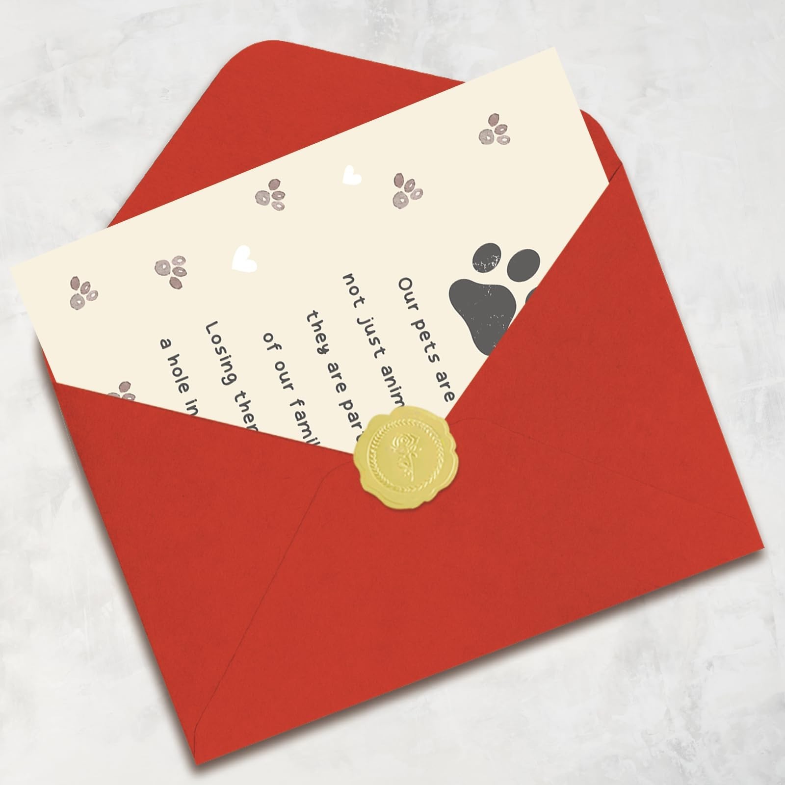 Pet Sympathy Card for Dog Cat, Loss of Dog Sympathy Gift, Pets Memorial Gifts…