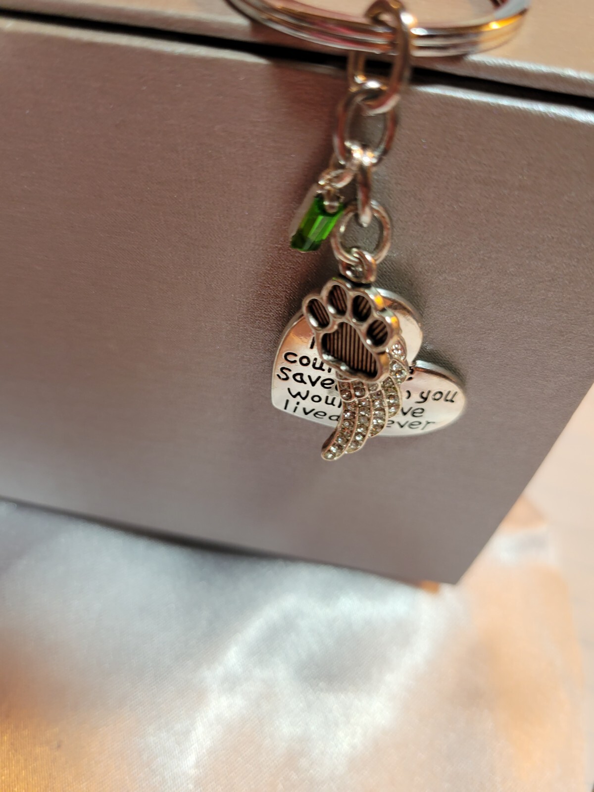 Loss of Pet Memorial Keychain Dog Cat Remembrance Jewelry Sympathy Key Ring Tag