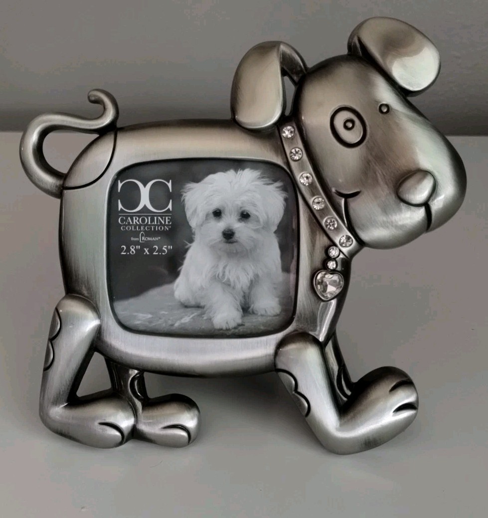 Pet Dog Picture Frame Memorial- Dog Photo Gift. 2.8″ by 2.5.