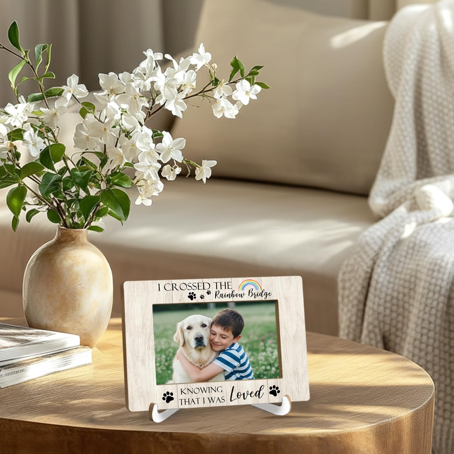 Memory Dog 4×6 Picture Frame, Dog Memorial Gifts Photo Frame, Pet Sympathy Gi…