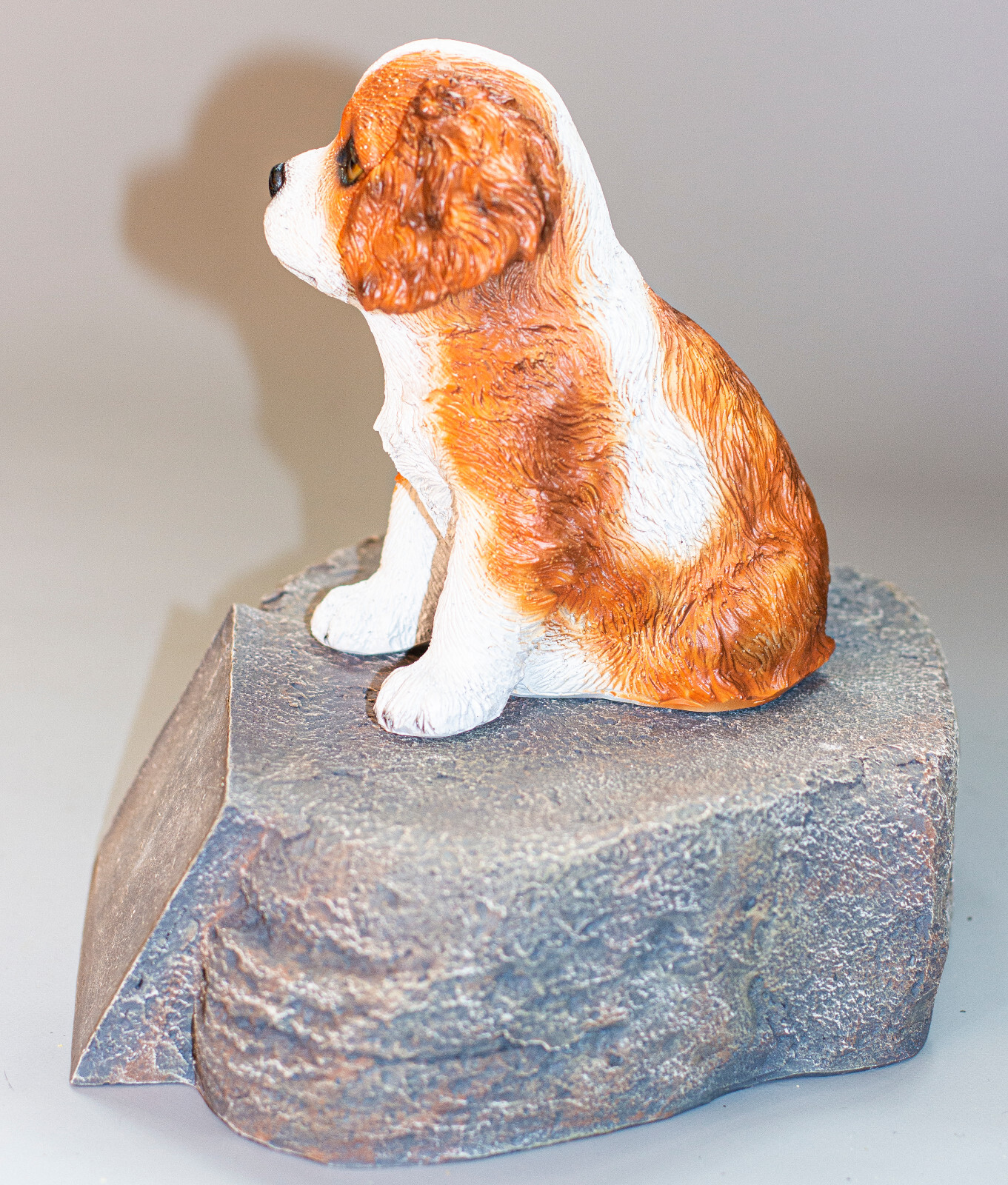 Cocker Spaniel Urn Dog Ashes Holder Box Unique Memorial Stone Marker Pet Casket