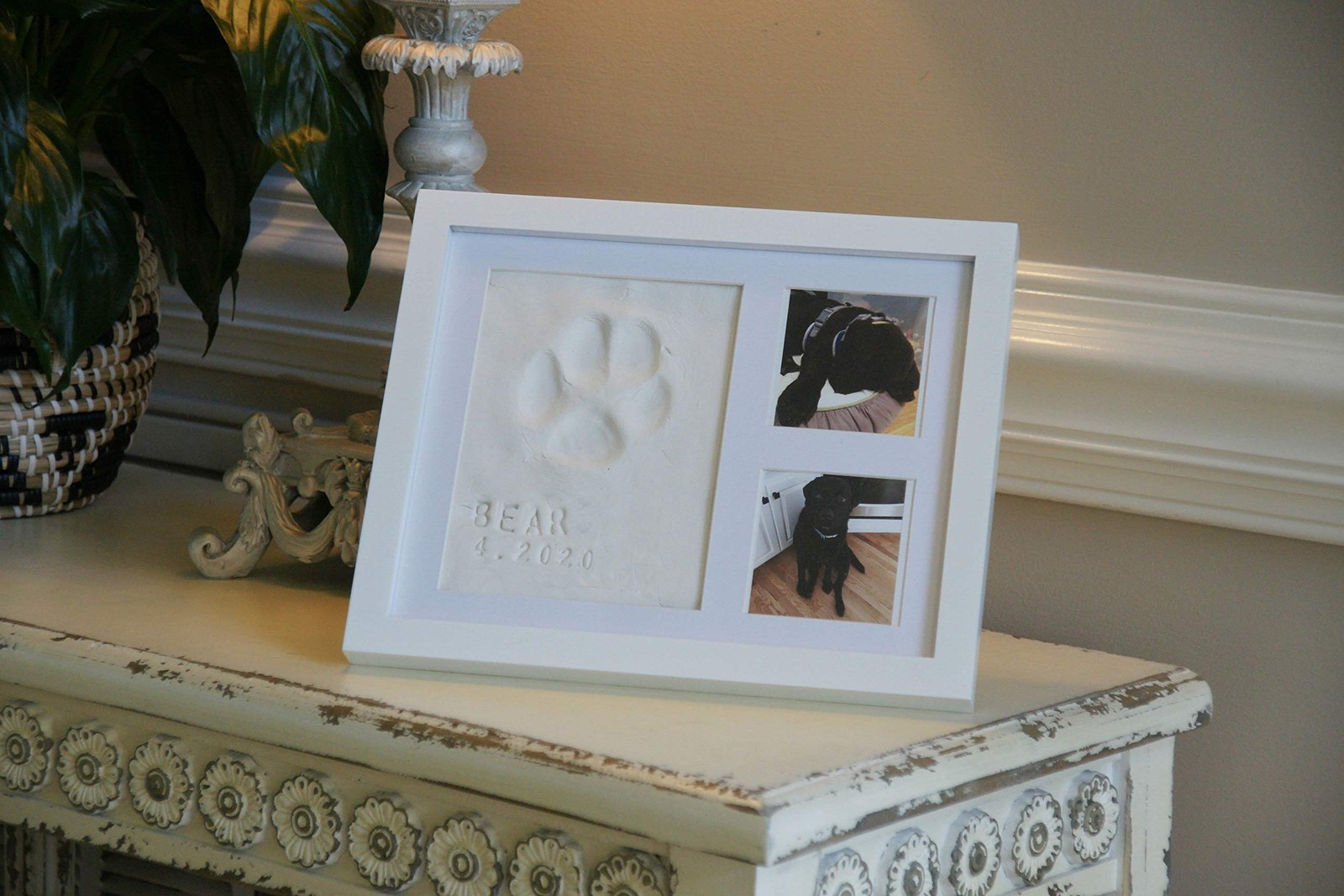 Ultimate Dog or Cat Paw Print Keepsake Kit & 11 inches x 9 inches, White