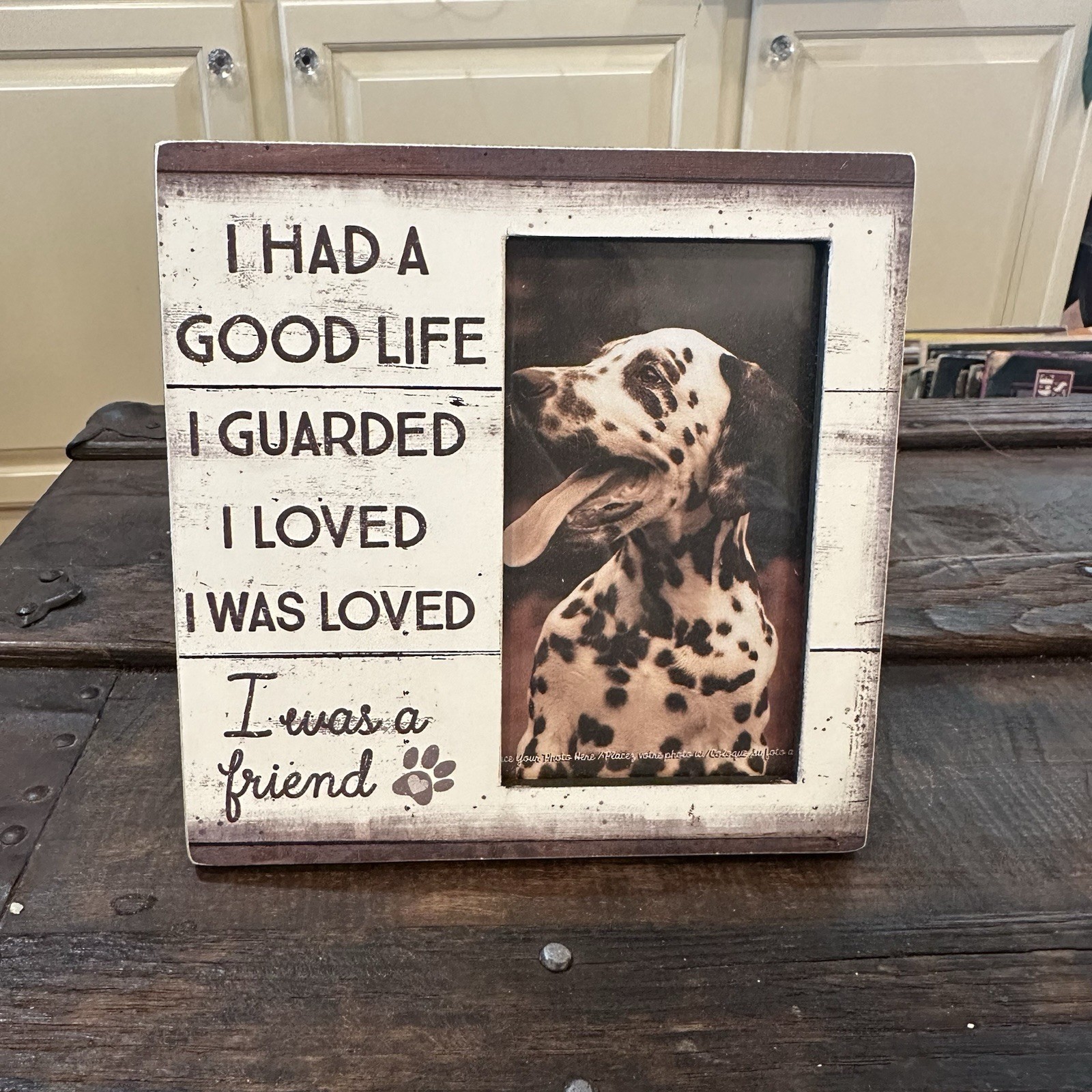 Pet Dog Memorial Picture Frame 3×5 Photo I Had A Good Life I Was A Friend