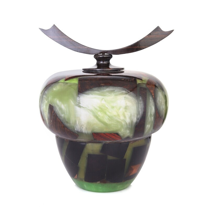 Wooden Urns for Human Ashes Adult Male Female – Cremation Urn Large Wood Urn Box