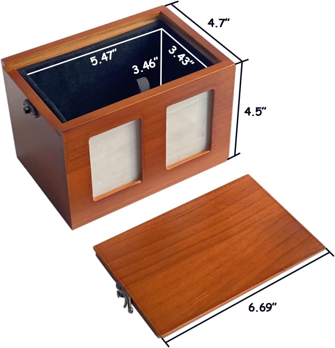 Handcrafted Wooden Pet Urns for Dogs and Cats – Secure Sliding Lid & Photo Space