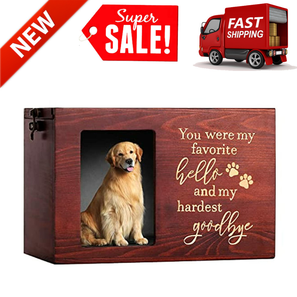 Pet Memorial Urns For Dog Or Cat Ashes Large Wooden Personalized Funeral Cremati