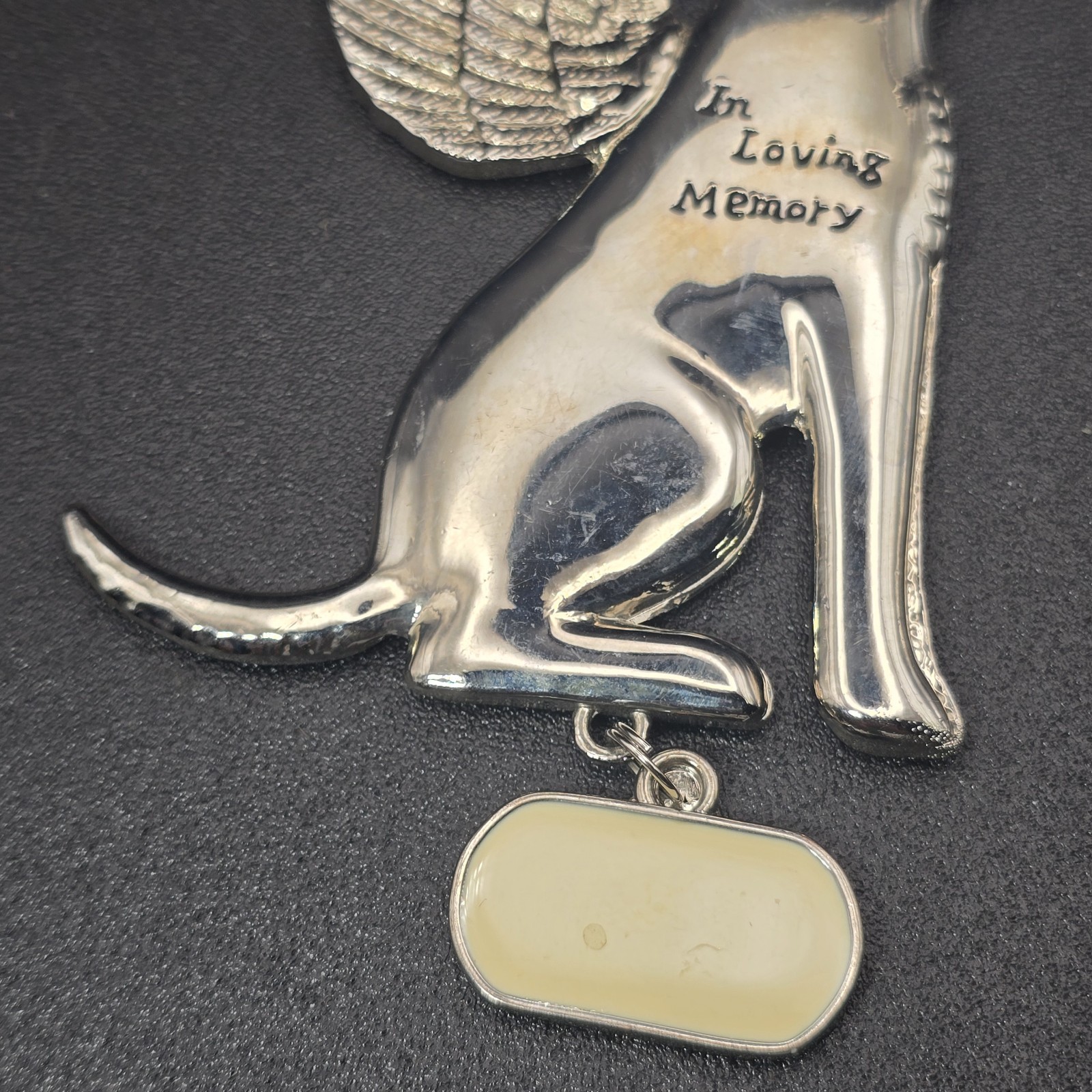 Dog Angel Memorial for Loss of Christmas Ornament Add A Name Puppy Metal
