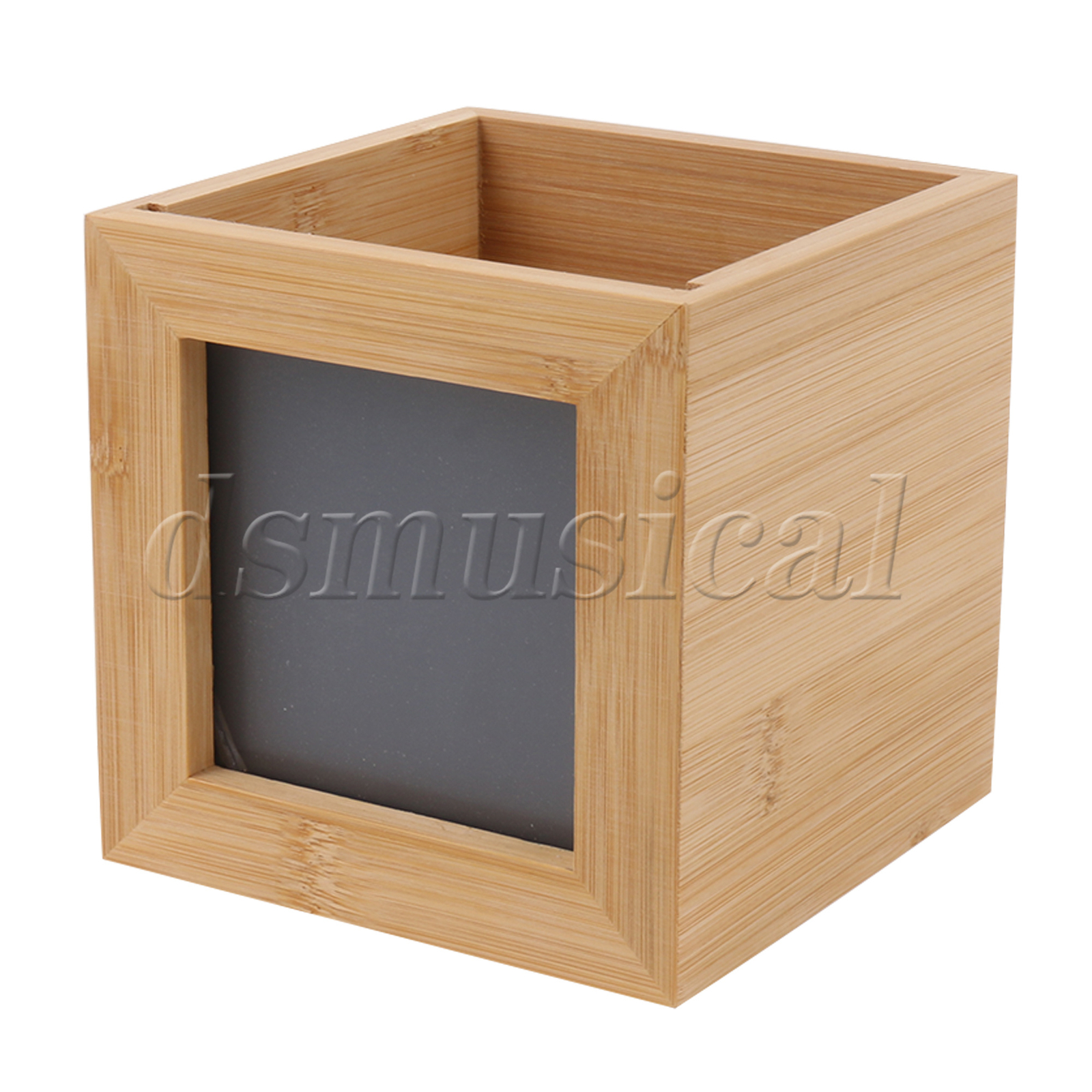 Natural Wooden Color Pet Urn Box w/ Photo Frame 4.72″ x 4.72″ x 7.17″