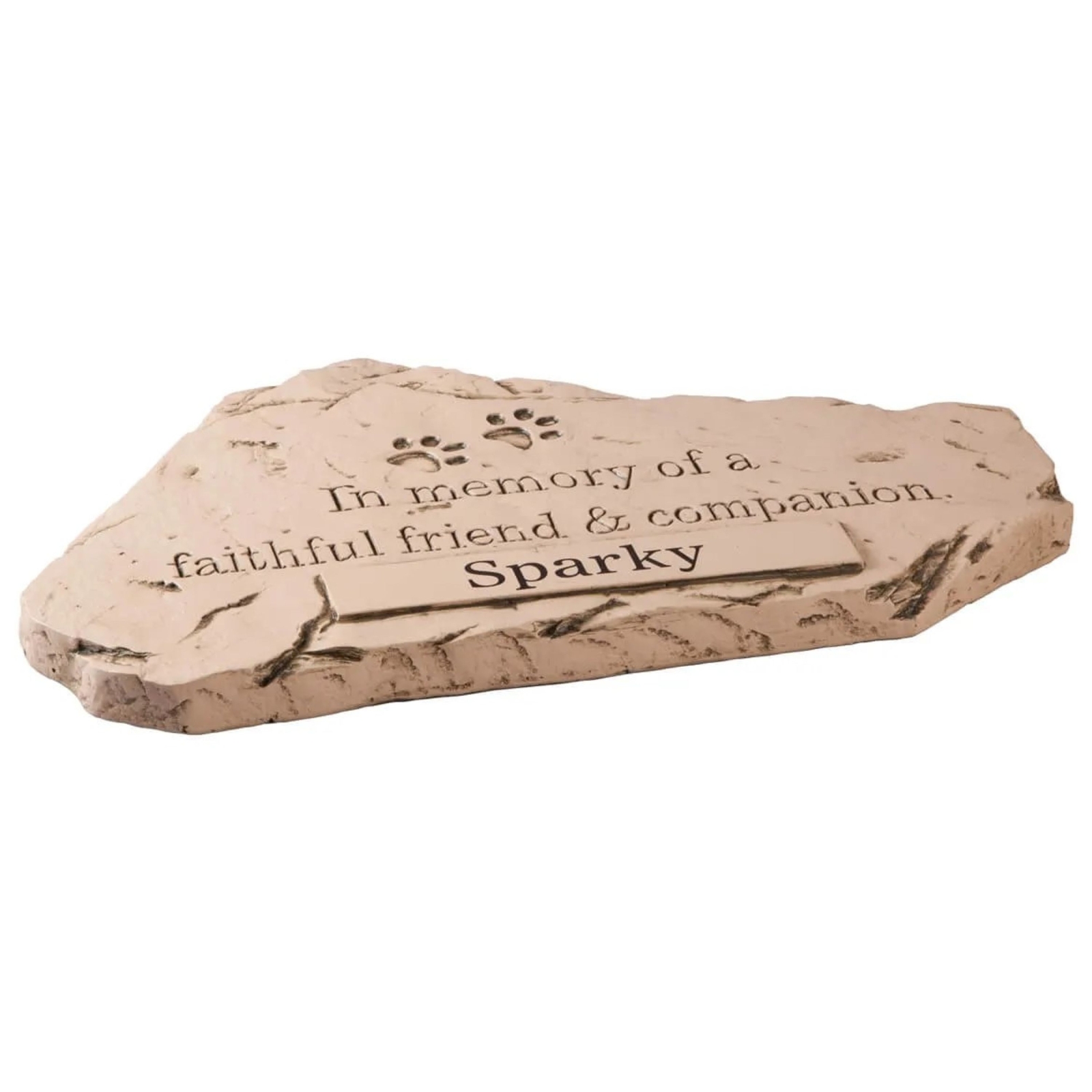PERSONALIZED Dog Cat Pet Memorial Paw Print Grave Marker Garden Stepping Stone