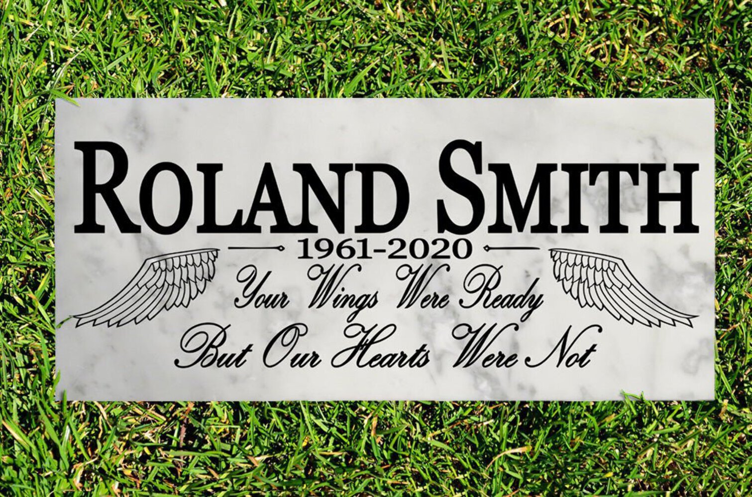 Love One Memorial Stone Gift Custom Garden Remembrance Plaque