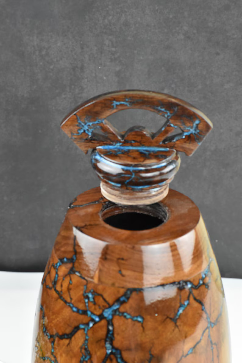 Wooden Urns for Human Ashes Adult Male Female – Cremation Urn Large Wood Urn Box