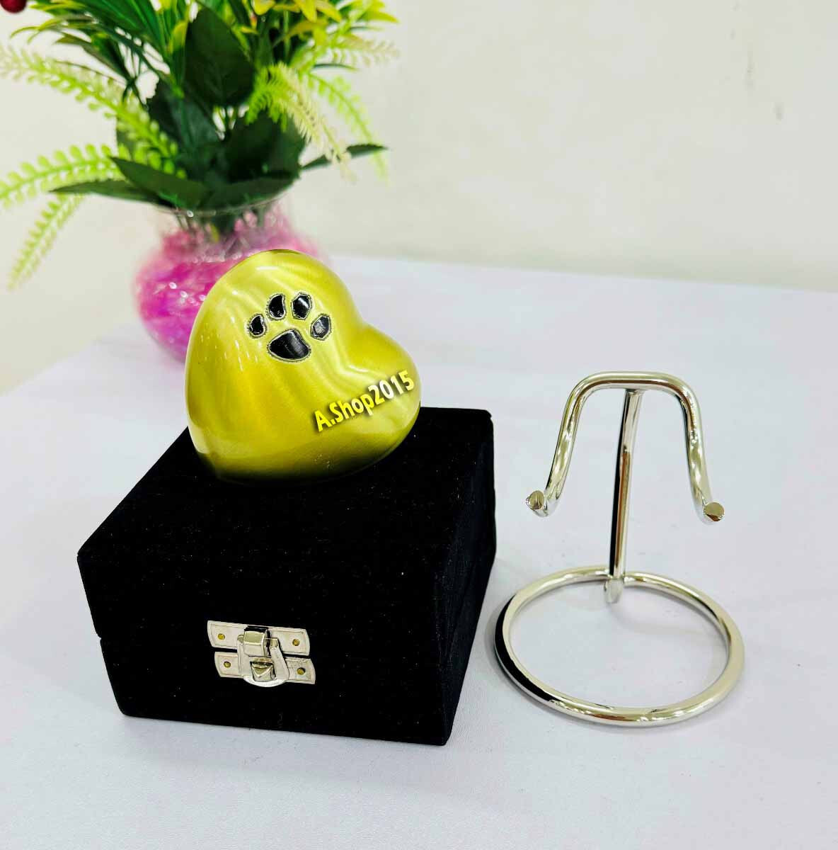 Yellow Pet Urn – Pet Urns – Pet Urns for Dogs Ashes – Dog Urn – Dog Urns for Ash