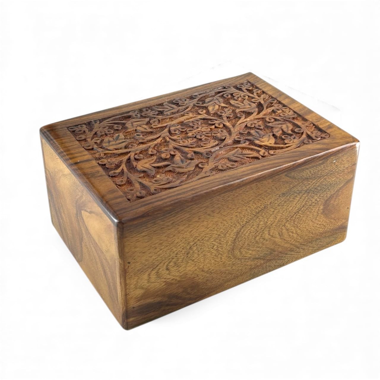 S.B.ARTS Floral Engraved Handcarved Cremation Urns for Human Ashes Adult Male…