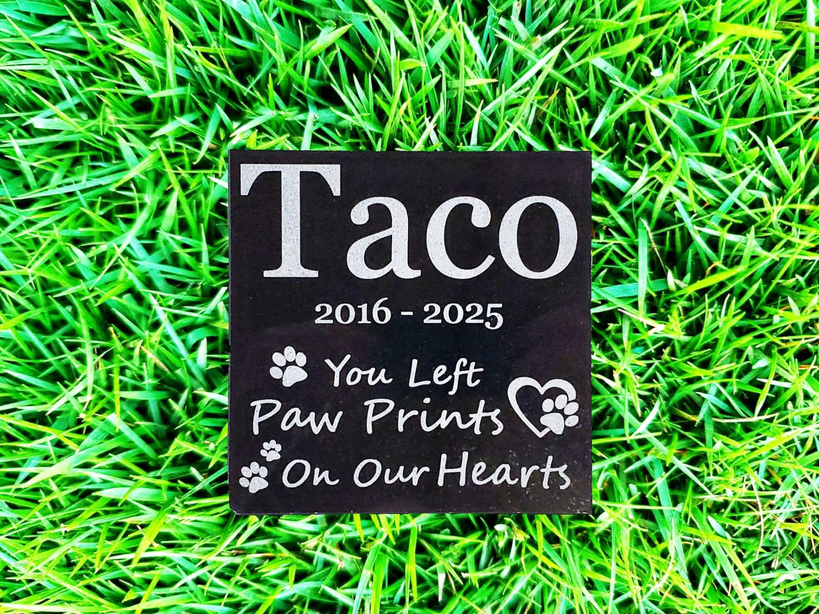 Pet Memorial Grave Stone Garden Headstone Cemetery Burial Marker for Cat Dog d9