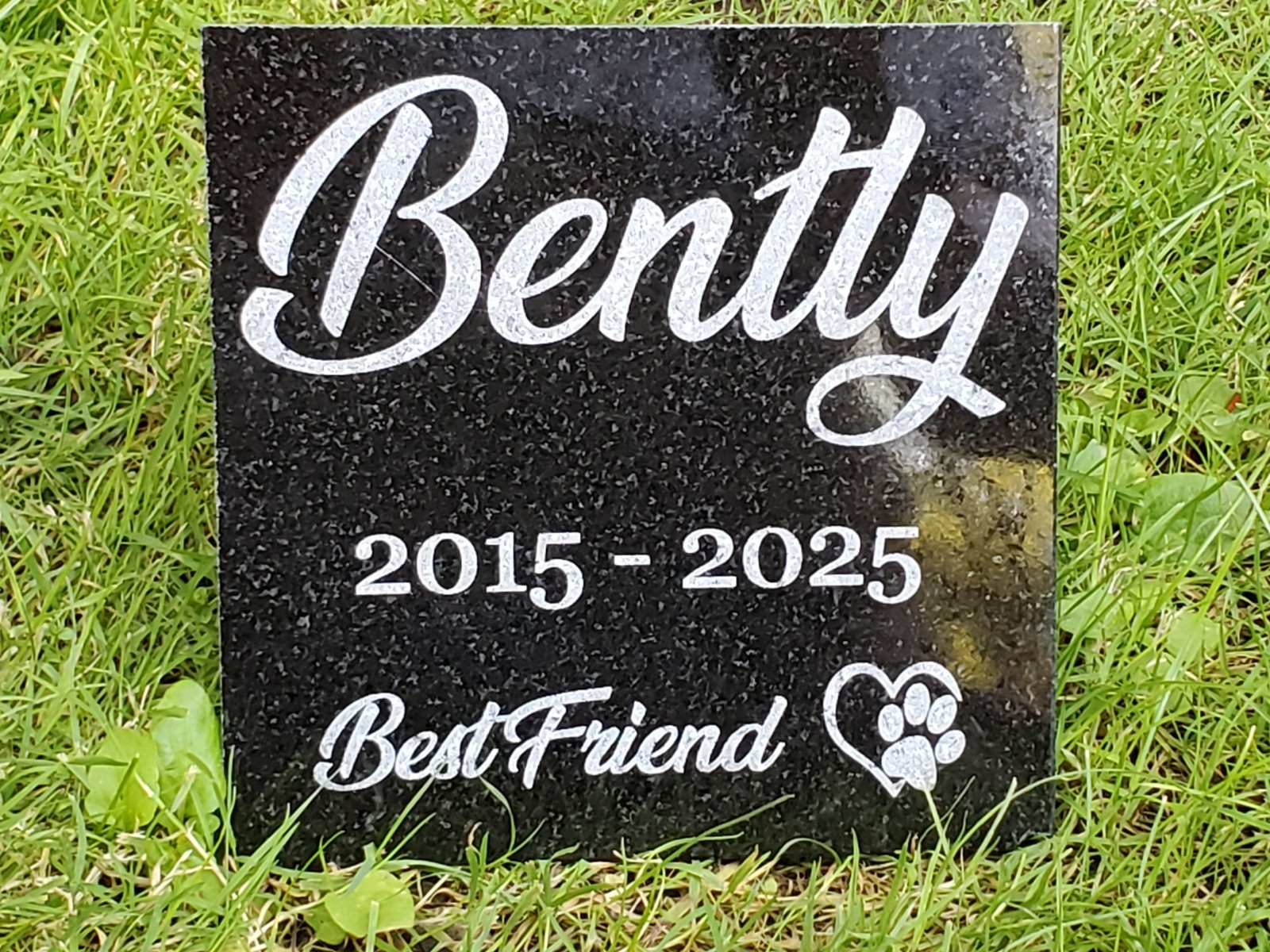 Pet Memorial Grave Marker Headstone Granite Stone Garden Burial Plaque Loved d8