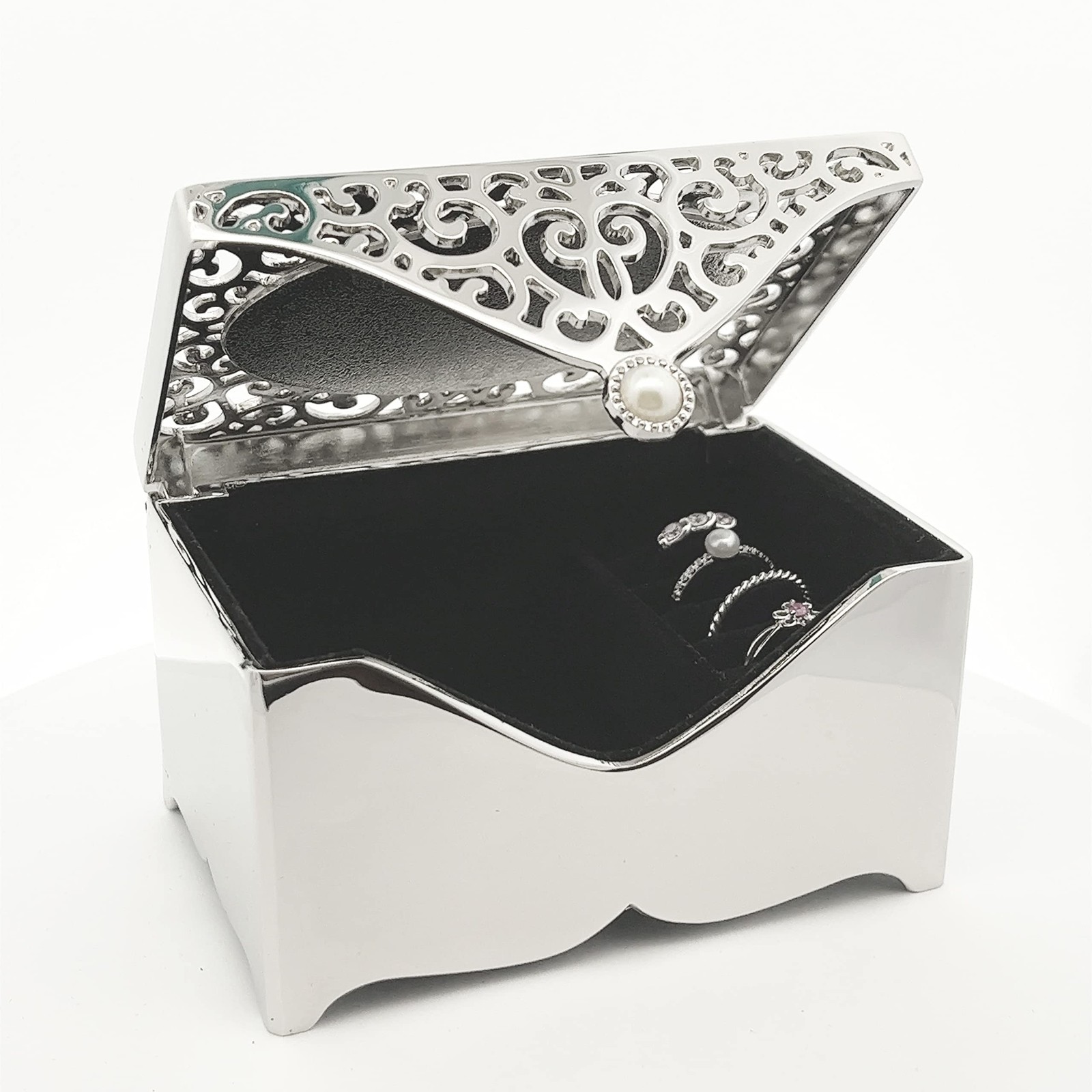 Cherished Moments Filigree Rectangle Jewelry Box, Religious Keepsake
