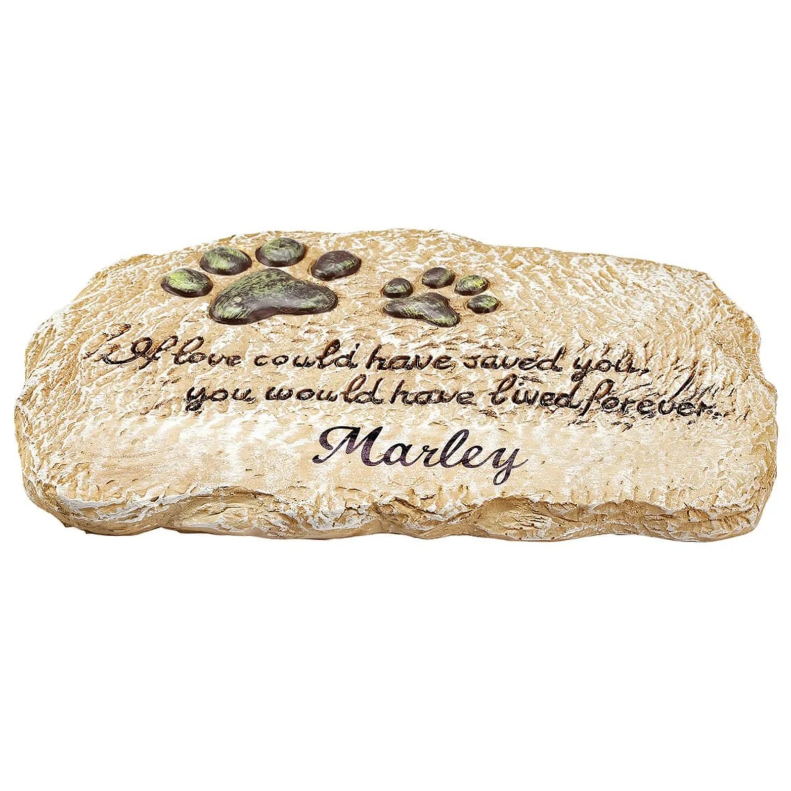 PERSONALIZED Dog Cat Pet Paw Print Memorial Grave Marker Garden Stepping Stone