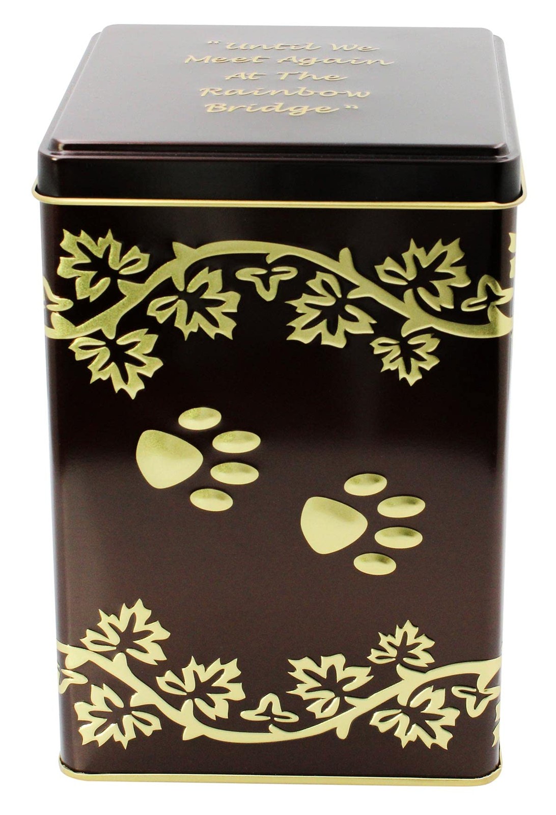 Extra Large Rainbow Bridge Paw Print Economy Pet Cremation Urn – 140 Cubic Inch