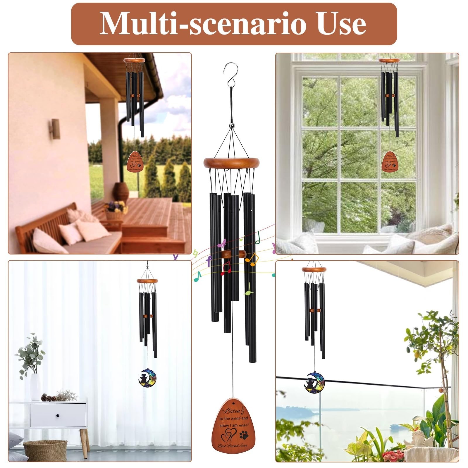 Memorial Gifts for Loss of Dogs, Pet Memorial Wind Chime and Dog Angel Memori…