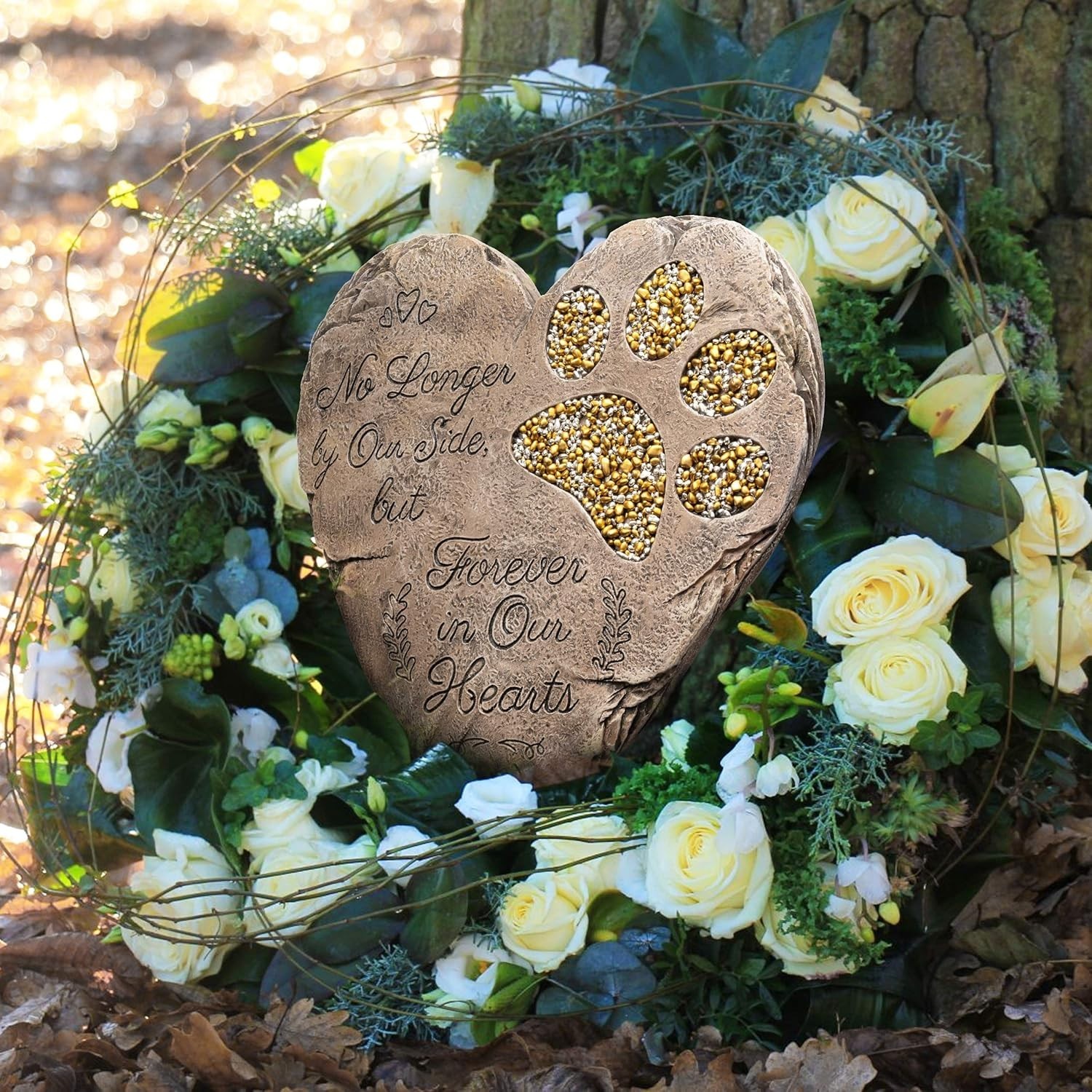 Rainbow Bridge Dog Memorial Stone – Thoughtful Pet Loss Gift
