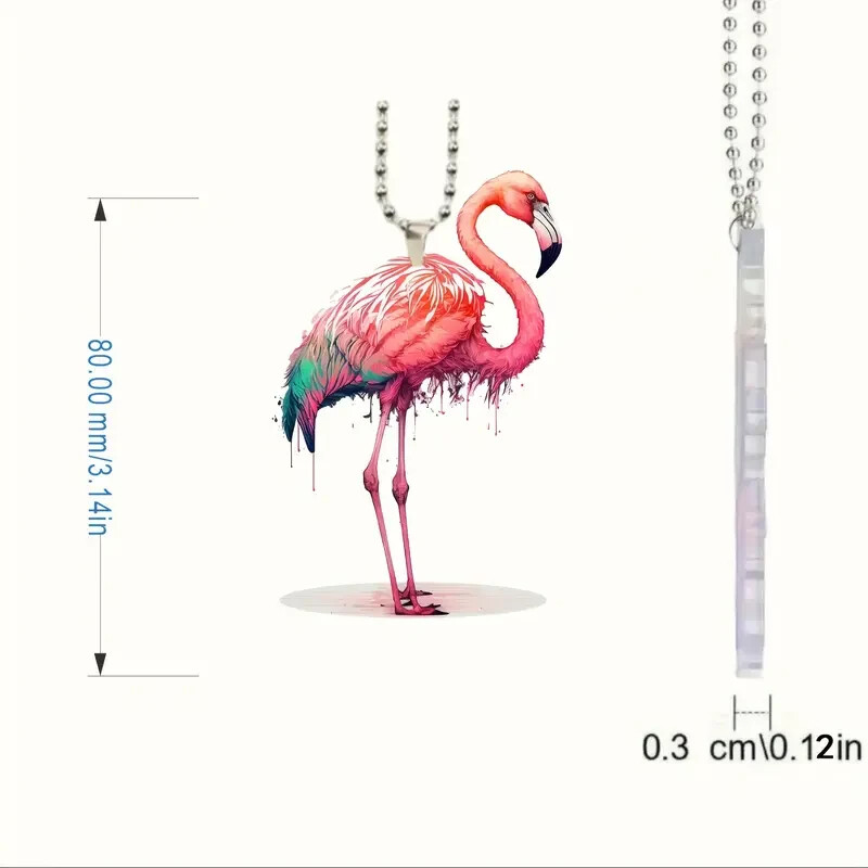 Cute Flamingo Acrylic Hanging Ornament