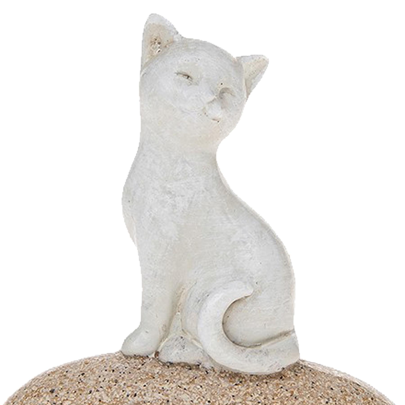 Pet Sentiment Stone Pebble Ornament Wording Cats Leave Paw Prints on your Heart