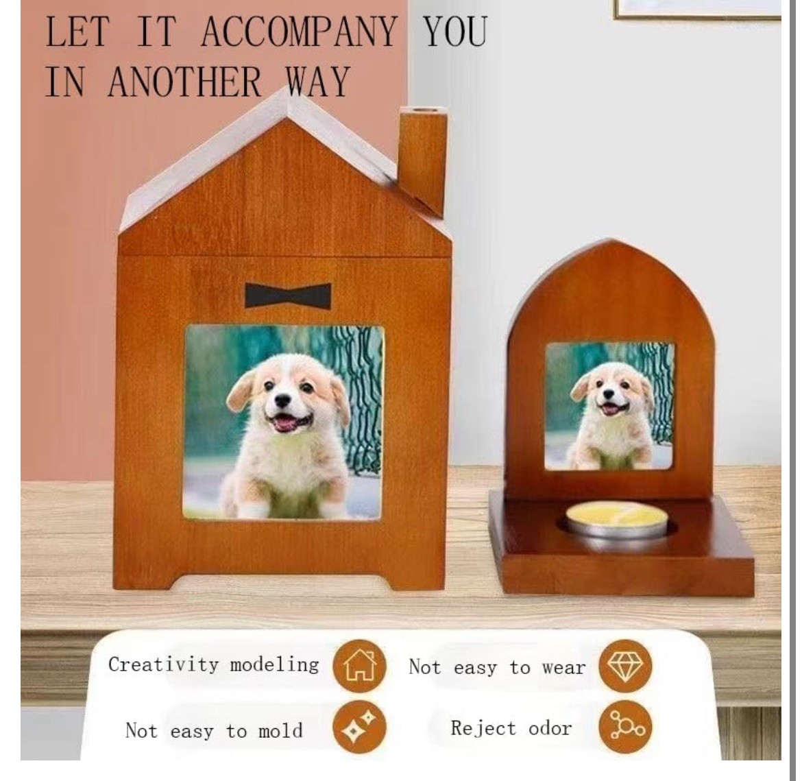 Pet Memorial Urn Pet Dog Urns for Photo Frame for Pets Pet Memorial Gift