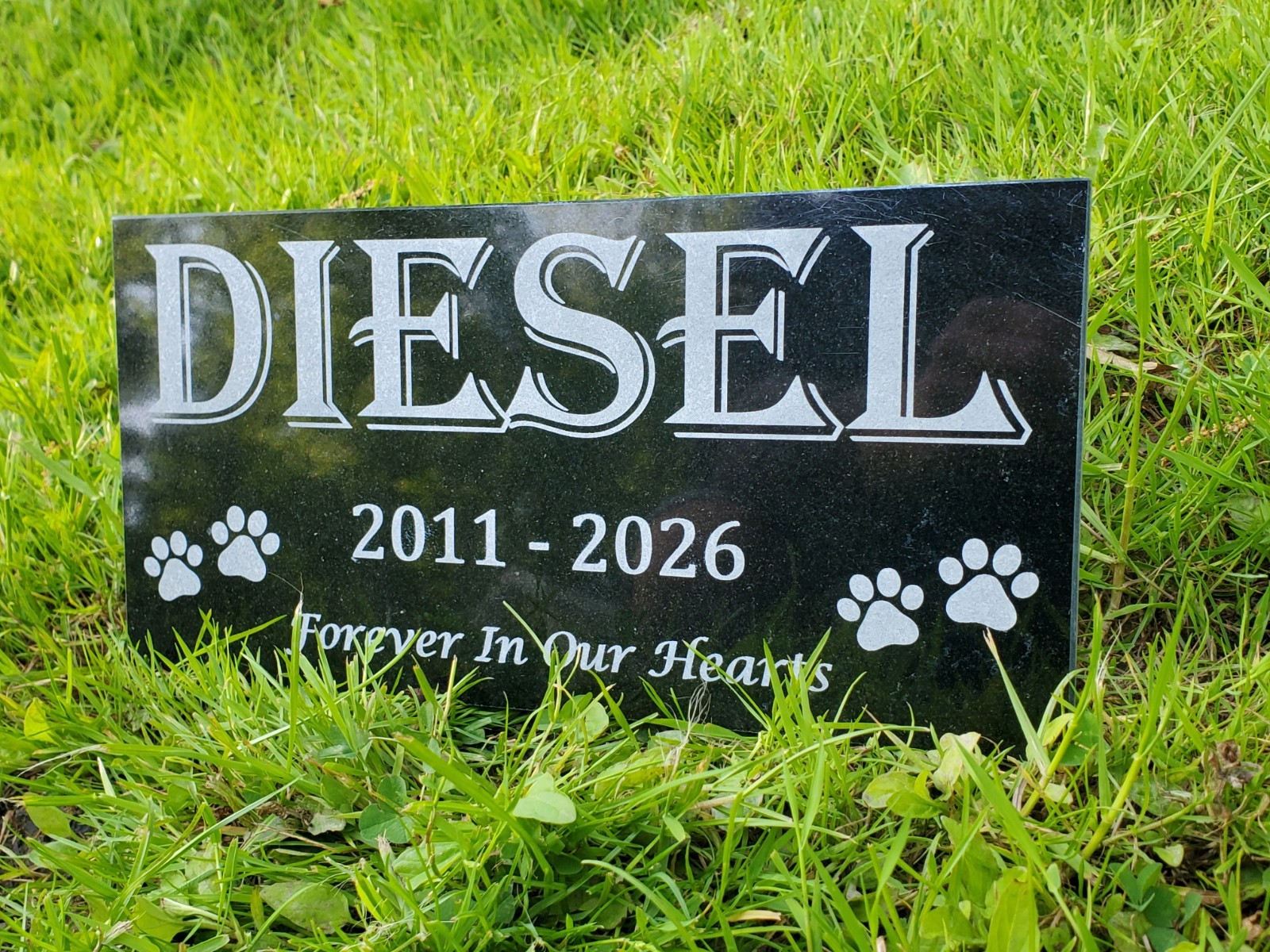 Pet Memorial Grave Stone Marker | Dog Cat Headstone Tombstone Pet Loss Gift t24