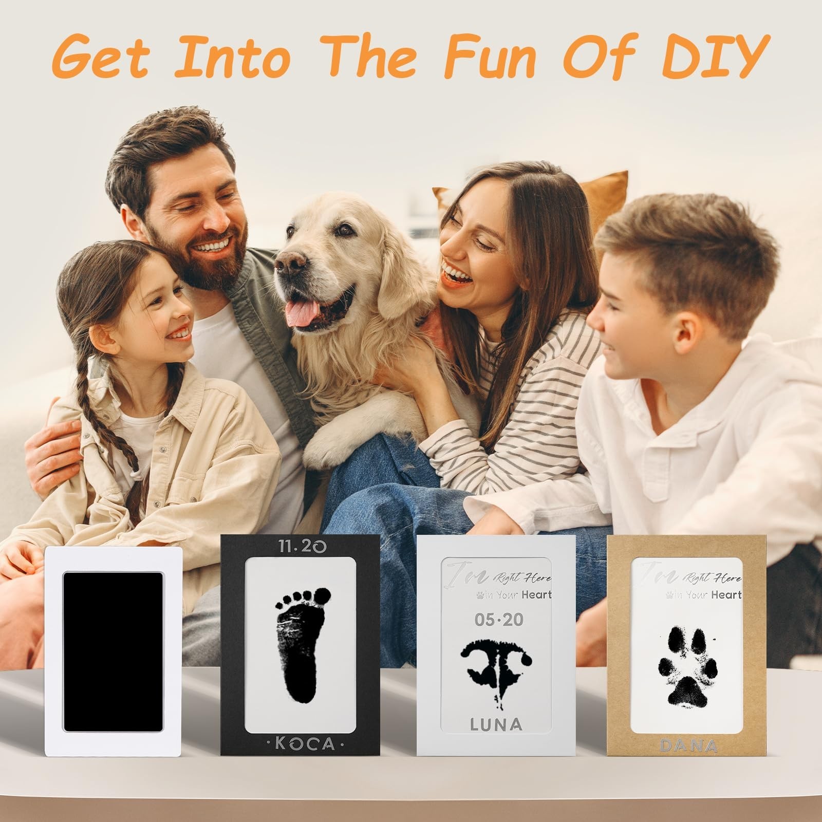 Inkless Paw Print Kit,Dog Paw Print Kit,Dog Nose Print Kit,Clean Touch Ink Pa…