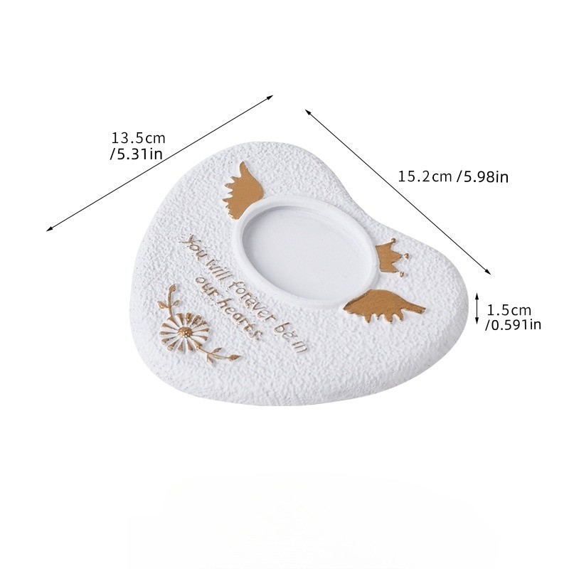 Heart/Paw Shaped Pet Memorial Stone,Personalized Dog Cat Grave Marker with Photo