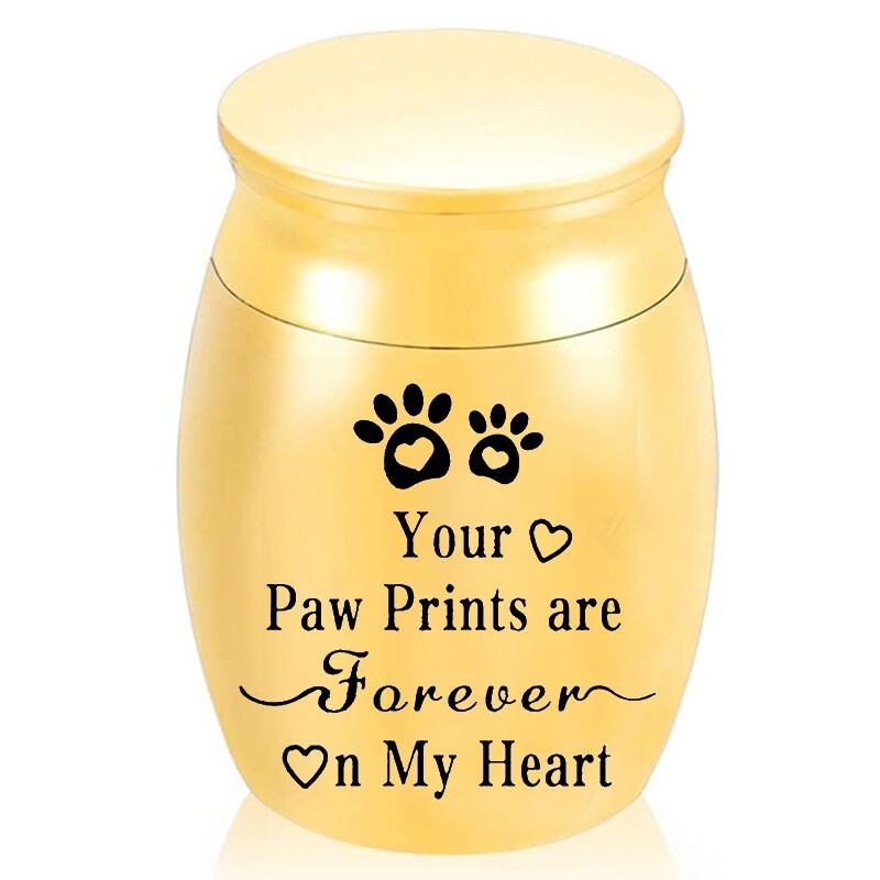 Pet Urn Memorial Jar Cremation Urn For Ashes Small Dog Cat Pet Memorial Keepsake