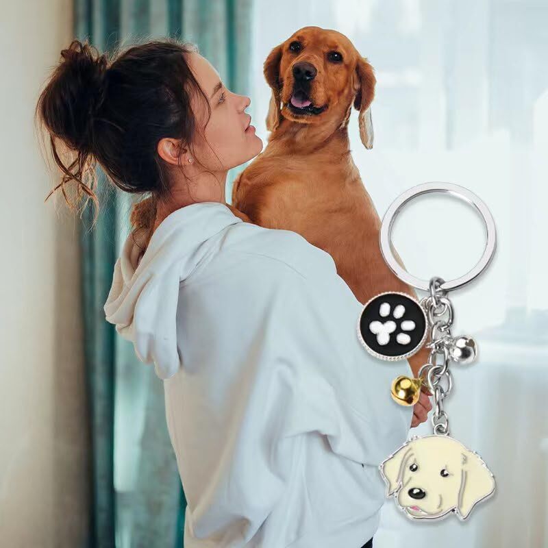 Cute Pet Dog Keychain Gifts for Women Men BFF Birthday Gifts for Best Friends