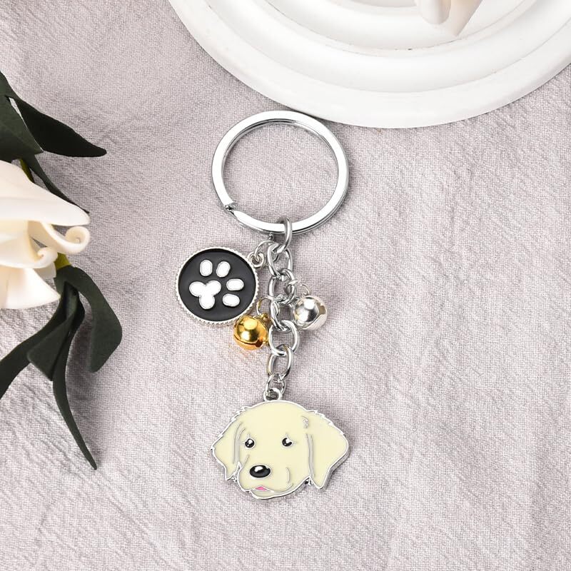 Cute Pet Dog Keychain Gifts for Women Men BFF Birthday Gifts for Best Friends