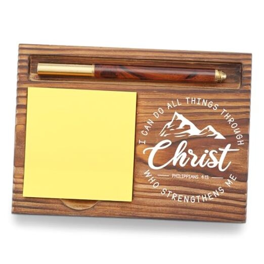 Christian Desk Organizer, Philippians 4:13 I Can Do All Things Through Christ
