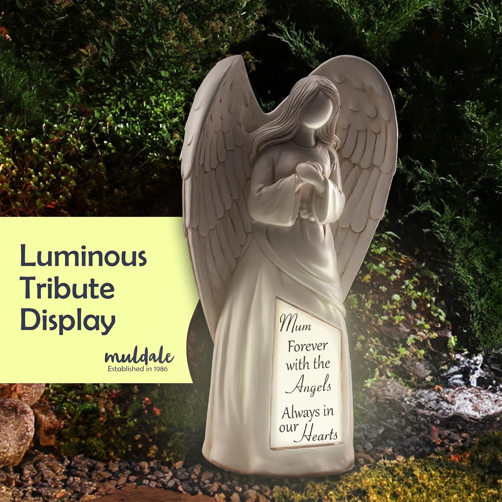 Solar Angel Statue Decoration for Cemetery – Loss of a Mother Sympathy Gifts …