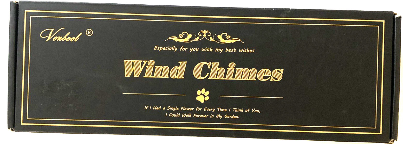 VENBEEL 28″ Dog/Cat Memorial Wind Chimes NEW