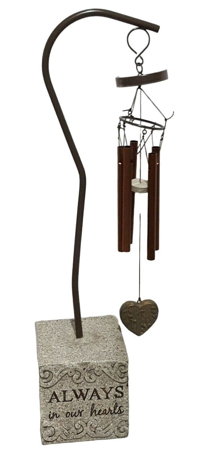 Pet Memorial Wind Chimes Gray – Dog Cat Loss Sympathy Remembrance Gift