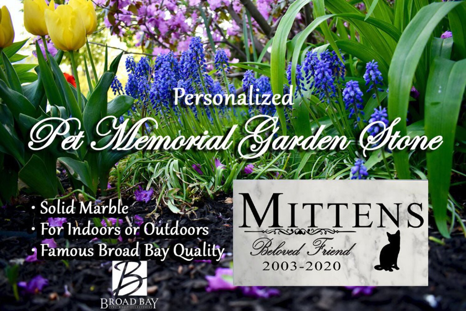 Cat Memorial Stone Plaque Personalized Beloved Friend Marker