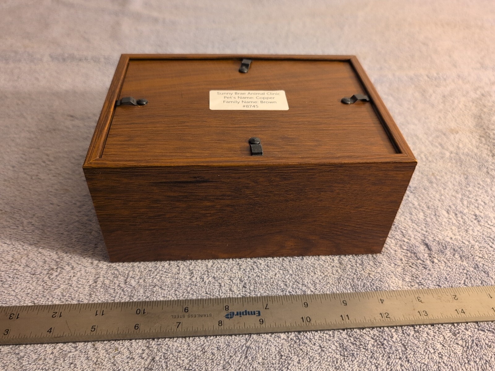 Wooden Urn Box for Human Ashes Cremation 6.5″x9″ Urn Box Decorative Urn Pet