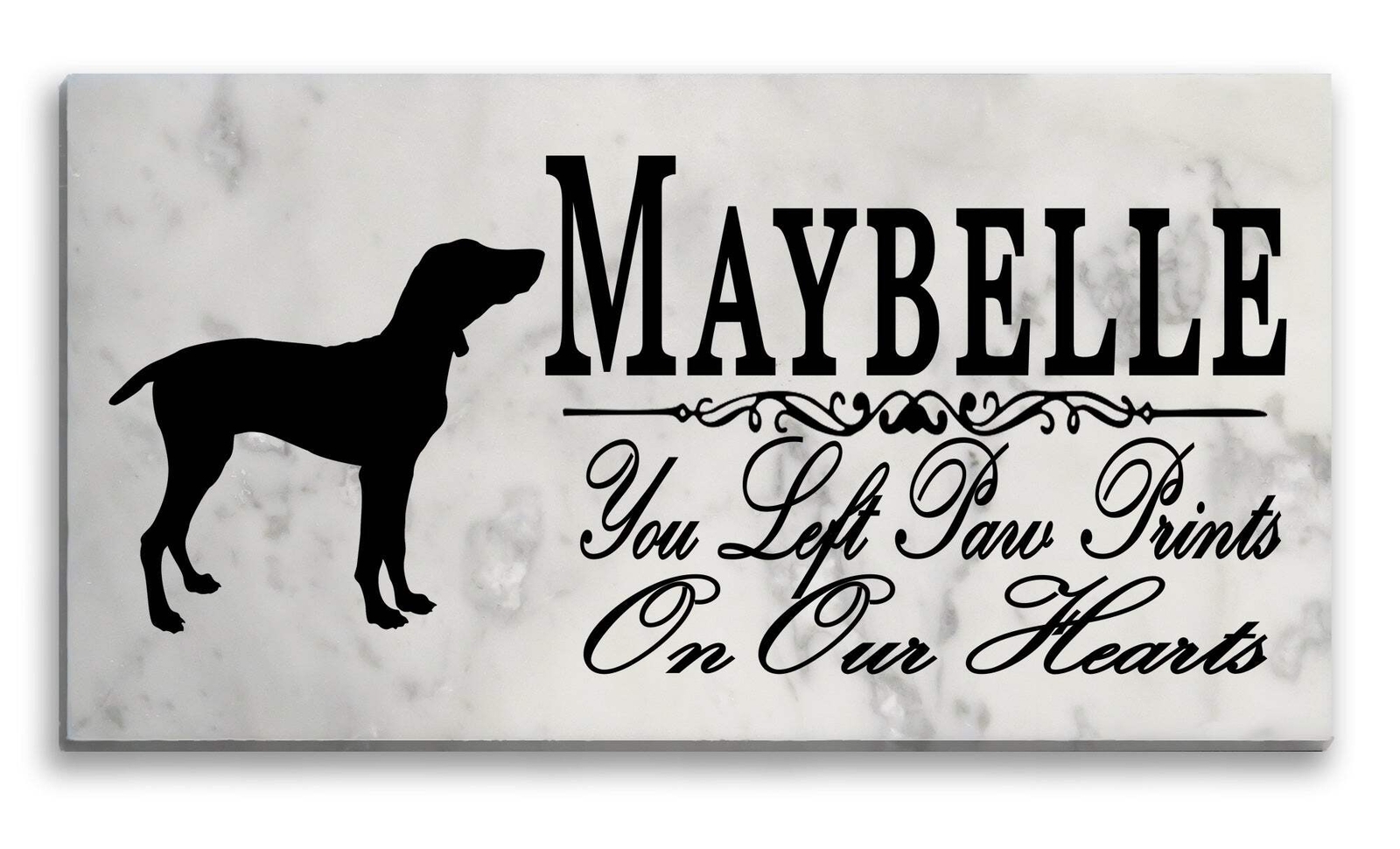 Vizsla Memorial Stone PERSONALIZED Dog Garden Rock Grave Marker Outdoor or Indoo