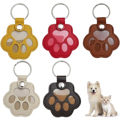 Cat Dog Hair Storage Keychain, Pet Hair Keychain, Black+brown+yellow+white+red