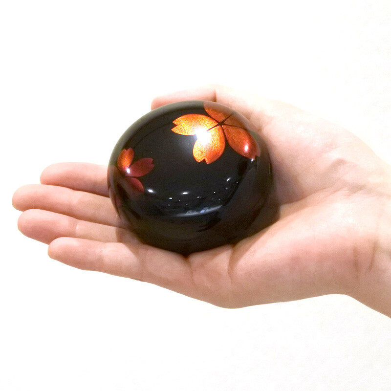 Makie Awase Cherry Blossom Small Keepsake Urn for Human Ashes Lacquer