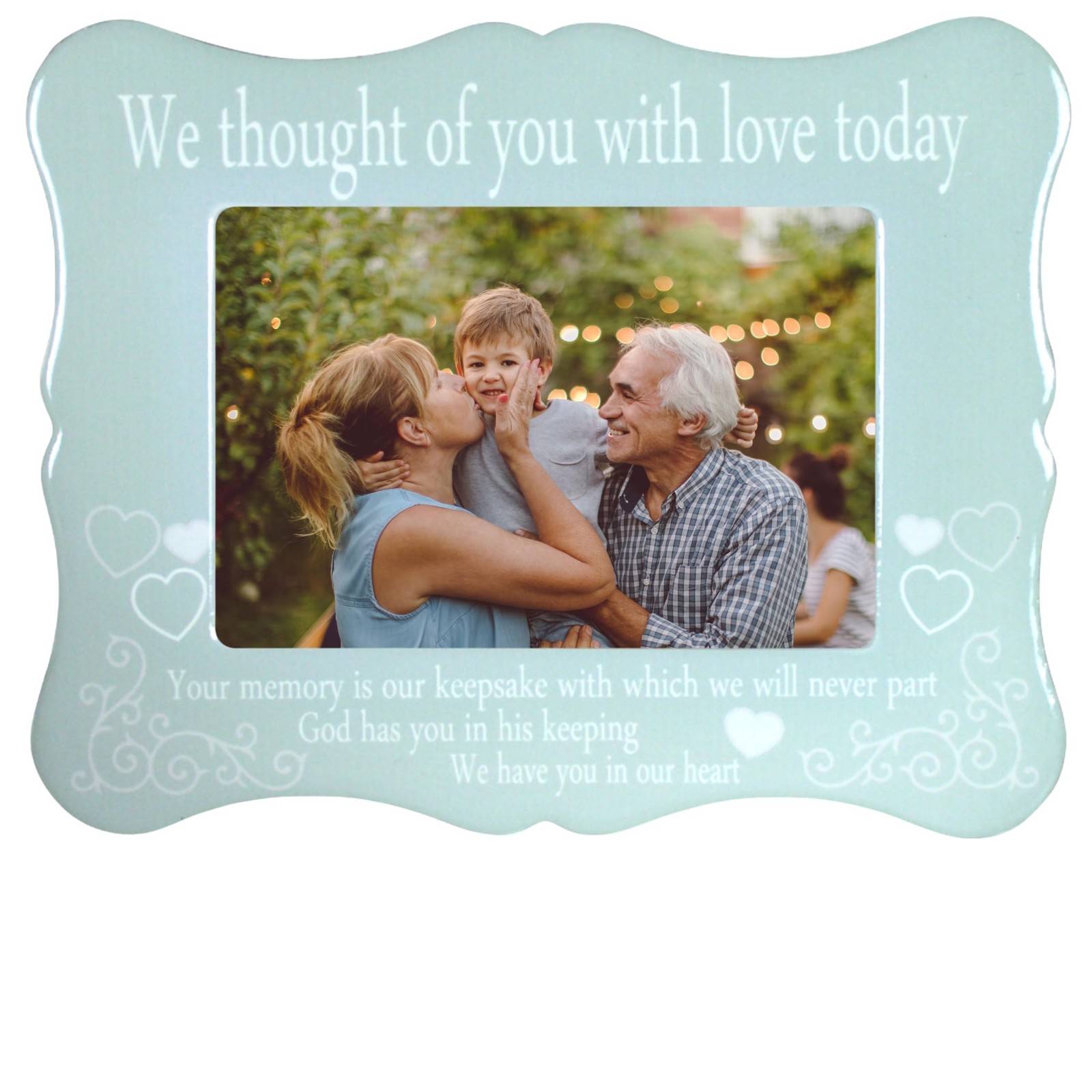 BANBERRY DESIGNS Memorial 4×6 Picture Frame We Thought of You with Love Today…